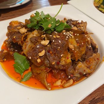 Chengdu - Spicy beef triple/tendon dish - Chinese Near Me - Tulsa, Oklahoma Chengdu - Spicy beef triple/tendon dish - Chinese Near Me - Tulsa, Oklahoma