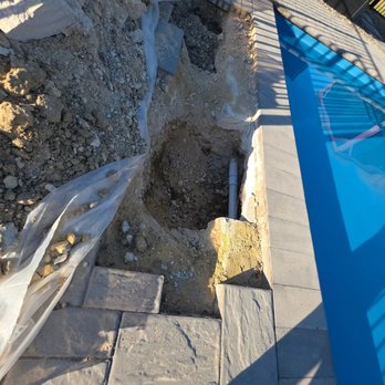 Composite Pools USA - Leak - it was finally fixed but sat open like this for months - Pool & Hot Tub Service Near Me