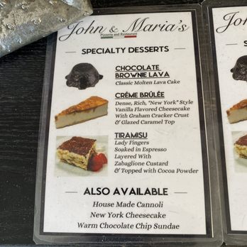 John & Maria's Pizzeria - Dessert - Pizza Near Me - East Haven, Connecticut John & Maria's Pizzeria - Dessert - Pizza Near Me - East Haven, Connecticut