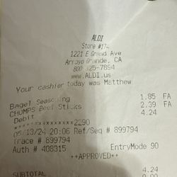 Receipt