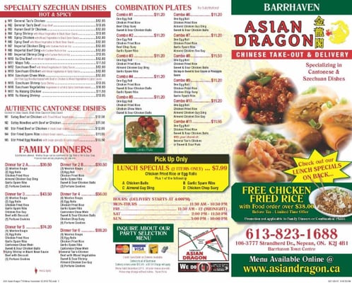 Menu photo 2 Barrhaven Asian Dragon Nepean, ON