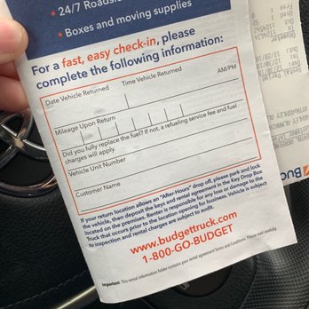 Budget Rent-A-Car - "Did you fully replace the fuel? If not, a refueling service fee and fuel charges will apply." - Car Rental Near Me - Sugar Land, Texas Budget Rent-A-Car - "Did you fully replace the fuel? If not, a refueling service fee and fuel charges will apply." - Car Rental Near Me - Sugar Land, Texas