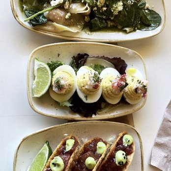 Monkeypod Kitchen - Pumpkin Patch Ravioli, Lobster Deviled Eggs, Poke Tacos - New American Near Me - Lahaina, Hawaii