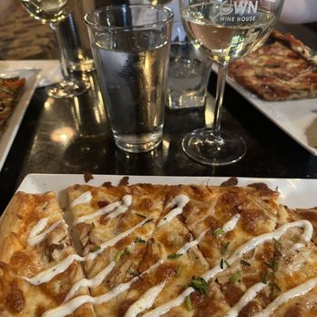 Old Town Wine House - Buffalo chicken flatbread - Wine Bars Near Me - Lewisville, Texas
