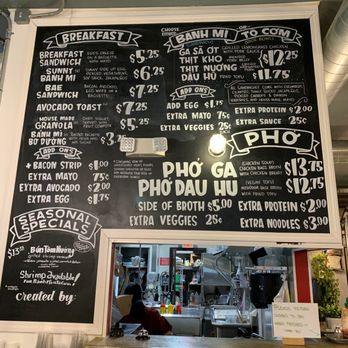 Ineffable Ca Phe - Menu board - Vietnamese Near Me - Pittsburgh, Pennsylvania
