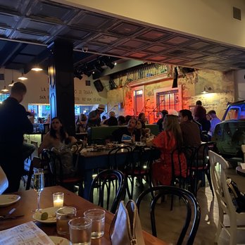 Cafe La Trova - The restaurant and stage in the background - Cocktail Bars Near Me - Miami, Florida