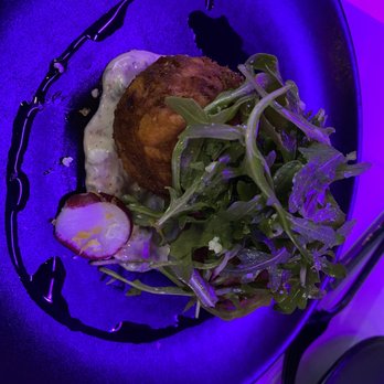 BLK SWAN - Salmon croquettes - New American Near Me - Baltimore, Maryland BLK SWAN - Salmon croquettes - New American Near Me - Baltimore, Maryland