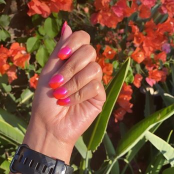 Holly and Hudson - Acrylics with gel paint - Nail Salons Near Me - Newport Beach, California Holly and Hudson - Acrylics with gel paint - Nail Salons Near Me - Newport Beach, California
