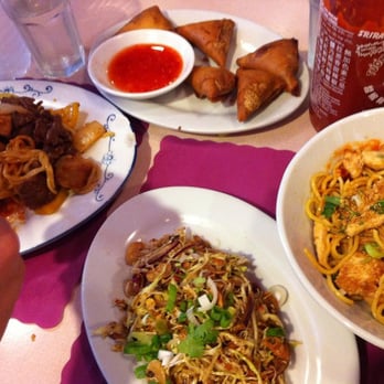 Yamo - Tea Leaf Salad + House Noodles w/ Chicken + Curry Beef Noodles + Samosas - Burmese Near Me - San Francisco, California Yamo - Tea Leaf Salad + House Noodles w/ Chicken + Curry Beef Noodles + Samosas - Burmese Near Me - San Francisco, California