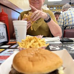Nick's Old Fashioned Hamburger House - Double cheeseburger and a Noah burger