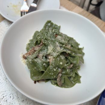 Terra - Pappardelle Cacio e Pepe e finferli - Italian Near Me - Dallas, Texas Terra - Pappardelle Cacio e Pepe e finferli - Italian Near Me - Dallas, Texas