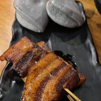 Stick & Steam - Pork Belly w/ Charcoal Buns - Dim Sum Near Me - Millbrae, California Stick & Steam - Pork Belly w/ Charcoal Buns - Dim Sum Near Me - Millbrae, California
