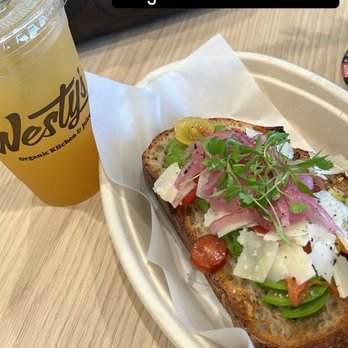 Westy's Organic Kitchen & Juice - Orange blossom green tea and avocado toast - Juice Bars & Smoothies Near Me - Peoria, Arizona Westy's Organic Kitchen & Juice - Orange blossom green tea and avocado toast - Juice Bars & Smoothies Near Me - Peoria, Arizona
