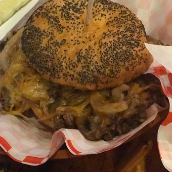 Kpop Burger - The Miss A burger: kalbi beef, grilled mushrooms, grilled onions. - Chicken Wings Near Me - Fort Worth, Texas Kpop Burger - The Miss A burger: kalbi beef, grilled mushrooms, grilled onions. - Chicken Wings Near Me - Fort Worth, Texas