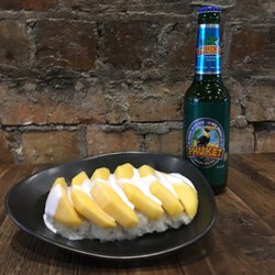 Aroy Thai Express - Mango Sticky Rice (seasonal) and Phuket beer!