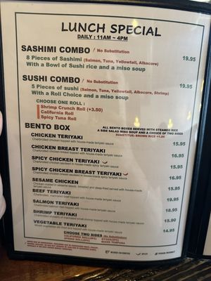 Menu photo 2 Mikko Sushi Vista, CA