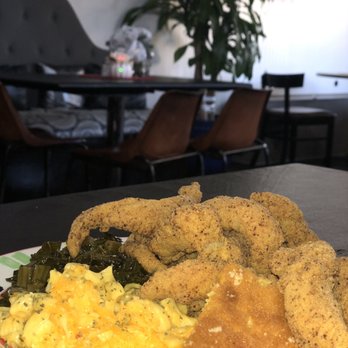 Shantell's Just Until Restaurant & Lounge - Fried catfish with 3 sides - Breakfast & Brunch Near Me - Sanford, Florida