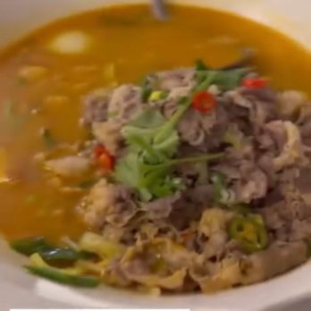 Chengdu cuisine - B13. Sliced Beef with Vermicelli in Sour Mustard Soup - Chinese Near Me - Birmingham, Alabama Chengdu cuisine - B13. Sliced Beef with Vermicelli in Sour Mustard Soup - Chinese Near Me - Birmingham, Alabama