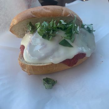 Slice Shop - Meatball sub! Nicely toast bun! Great flavor. - Pizza Near Me - San Diego, California Slice Shop - Meatball sub! Nicely toast bun! Great flavor. - Pizza Near Me - San Diego, California