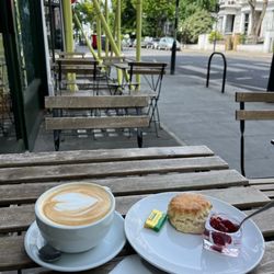 The Butter Bakery - Latte & scone
