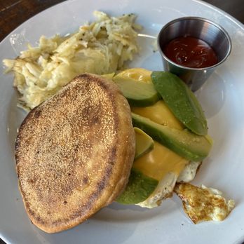 Black Fork Bistro - BYOB (build your own breakfast sandwich). I chose egg, cheese, and avocado. - Salad Near Me - Loudonville, Ohio Black Fork Bistro - BYOB (build your own breakfast sandwich). I chose egg, cheese, and avocado. - Salad Near Me - Loudonville, Ohio