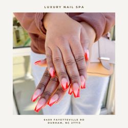 Luxury Nail Spa - Red French Tip