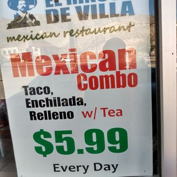 El Rincon De Villa - Sign - Mexican Near Me - El Paso, Texas El Rincon De Villa - Sign - Mexican Near Me - El Paso, Texas