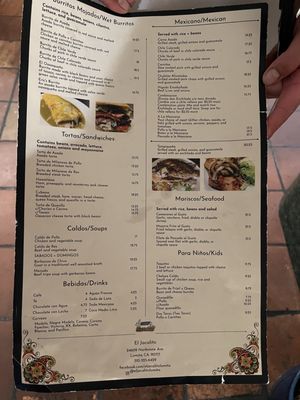 Menu photo 2 El Jacalito Lomita, CA