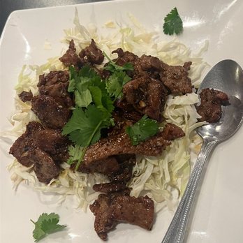Chutamas Thai Cuisine - Black Garlic Pepper Beef - Thai Near Me - Northridge, California Chutamas Thai Cuisine - Black Garlic Pepper Beef - Thai Near Me - Northridge, California