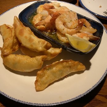 Red Lobster - Shrimp Potstickers and Shrimp Scampi - Seafood Near Me - Mays Landing, New Jersey Red Lobster - Shrimp Potstickers and Shrimp Scampi - Seafood Near Me - Mays Landing, New Jersey