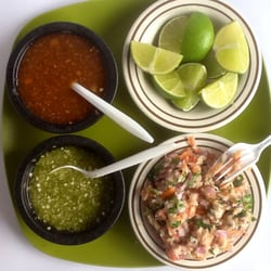 Islas Marias - Ceviche with Salsas & Lime