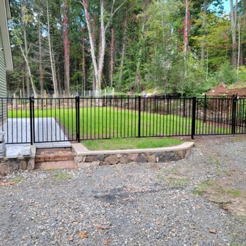 Pride Fence Company - 2 rail black aluminum pool code. - Fences & Gates Near Me - Torrington, Connecticut Pride Fence Company - 2 rail black aluminum pool code. - Fences & Gates Near Me - Torrington, Connecticut