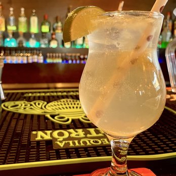 D'Carbon Restaurant - a glass of lemonade on a bar - Peruvian Near Me - Paterson, New Jersey D'Carbon Restaurant - a glass of lemonade on a bar - Peruvian Near Me - Paterson, New Jersey