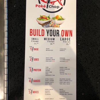 Poke Chop - How to build your own bowl - Poke Near Me - Encinitas, California Poke Chop - How to build your own bowl - Poke Near Me - Encinitas, California