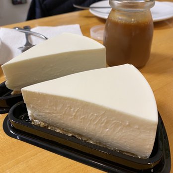Mister Artisan Cheesecake - 2 slices of cheesecake (looks so smooth!) and caramel sauce - Desserts Near Me - Colma, California Mister Artisan Cheesecake - 2 slices of cheesecake (looks so smooth!) and caramel sauce - Desserts Near Me - Colma, California