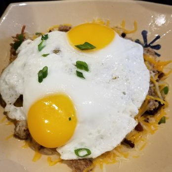 Snooze, an A.M. Eatery - Snooze spuds deluxe $11.75 (4/5)- added bacon and sausage. Hubby liked it. Expected a bigger portion like what he got in Austin though - Breakfast & Brunch Near Me - Katy, Texas Snooze, an A.M. Eatery - Snooze spuds deluxe $11.75 (4/5)- added bacon and sausage. Hubby liked it. Expected a bigger portion like what he got in Austin though - Breakfast & Brunch Near Me - Katy, Texas