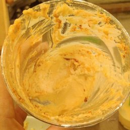All the chunky mayo at the bottom All the chunky mayo at the bottom