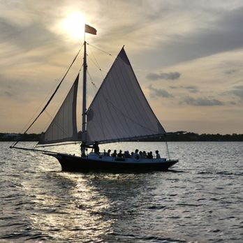 Treasure Coast Sailing Adventures - Resolute under sail at sunset in the North Fork of the Estuary in Stuart, Florida boat charter - Boat Charters Near Me - Stuart, Florida Treasure Coast Sailing Adventures - Resolute under sail at sunset in the North Fork of the Estuary in Stuart, Florida boat charter - Boat Charters Near Me - Stuart, Florida