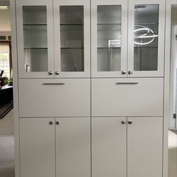Furniture Profiles And Design - Dining room built in cabinet. With lights (not on in the photo)