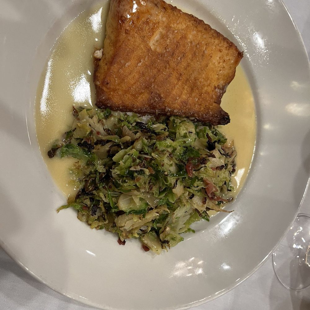 Sullivan's Steakhouse - Salmon with Brussel sprout's - Steakhouses Near Me - Naperville, Illinois Sullivan's Steakhouse - Salmon with Brussel sprout's - Steakhouses Near Me - Naperville, Illinois