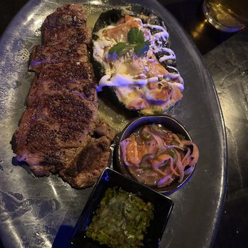 La Popular - New York steak with chile relleno - Mexican Near Me - Porter Ranch, California