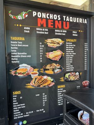 Menu photo 2 Poncho's Taqueria Los Angeles, CA Menu photo 2 Poncho's Taqueria Los Angeles, CA