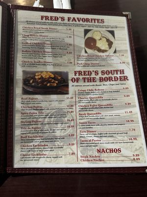 Menu photo 5 Fred's Famous Fish & Steak House Altus, OK Menu photo 5 Fred's Famous Fish & Steak House Altus, OK