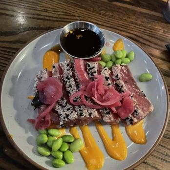 44 Mills Kitchen + Tap - Ahi tuna w/edamame, siracha mayo & tasty ponzu sauce - New American Near Me - Concord, North Carolina
