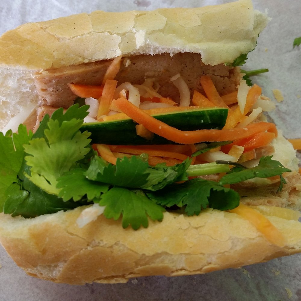 Duy's Vegetarian Cafe - Banh mi thit chay ($3.25) - vegetarian (tofu) ham and pate - Sandwiches Near Me - Houston, Texas
