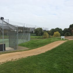 Playgolf Northwick Park - Batting cages to the left, golf course on the right. Love it