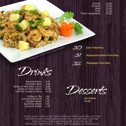 Sai Thai Kitchen - Fried Rice, Drinks and Desserts