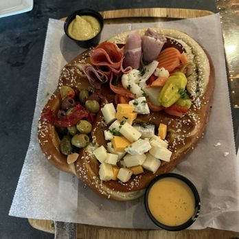 Barrier Island Brewing - Charcuterie Pretzel - New American Near Me - St Simons Island, Georgia Barrier Island Brewing - Charcuterie Pretzel - New American Near Me - St Simons Island, Georgia