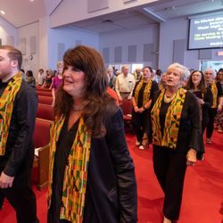McKendree United Methodist Church - Choir procession on Africa Sunday.