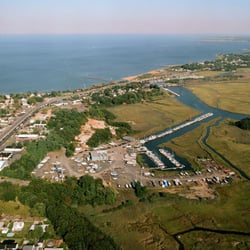 Lockwood Boat Works - Overhead view of the yard - 12 nautical miles to tip of Sandy Hook